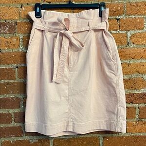 GAP Pink Paper bag Skirt with Belt